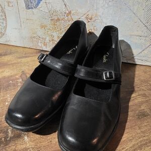 Clarks Women's Black Mary Jane Flats
